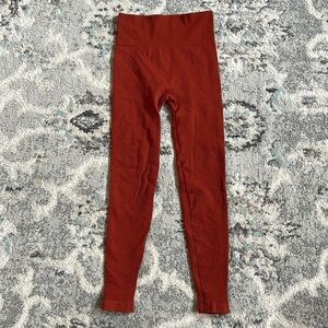 Balance Athletica Burnt Orange Textured Leggings